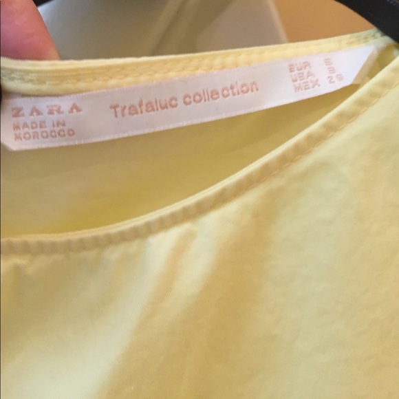 **SOLD**Zara Yellow Ruffled Crop Top - Picture 5 of 9